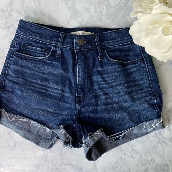 Y2K Abercrombie & Fitch Cuff Denim Shorts - Picture 1 of 5